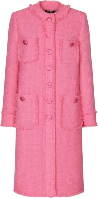 Dolce & Gabbana Coats Roze Dames