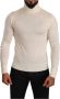 Dolce & Gabbana Pre-owned Cream Cashmere Turtleneck Pullover Sweater Beige Heren - Thumbnail 1
