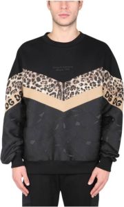 Dolce & Gabbana Crew Neck Sweatshirt met dierenprint Zwart Heren