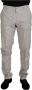 Dolce & Gabbana Zijden Chino Broek Off White Middelhoge Taille Beige Heren - Thumbnail 1