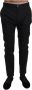 Dolce & Gabbana Zwarte katoenen stretch formele broek Black Heren - Thumbnail 1