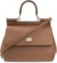 Dolce&Gabbana Satchels Sicily Mini Bag Calf Leather in bruin - Thumbnail 2