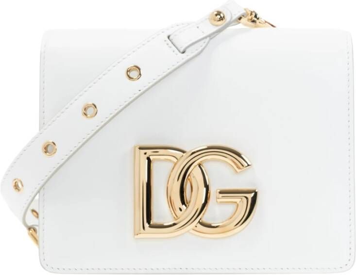 Dolce&Gabbana Crossbody bags Shoulder Bag Leather in wit