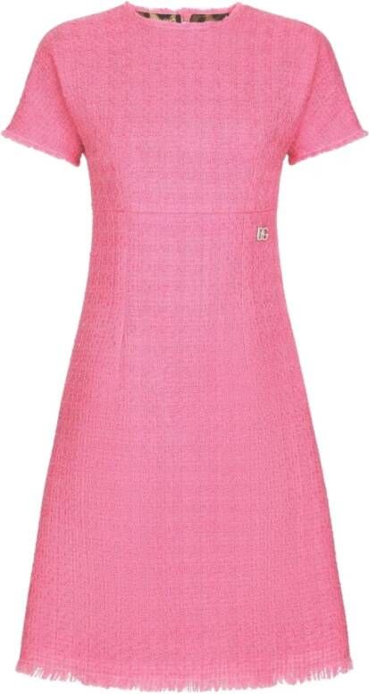 Dolce & Gabbana Dag korte jurk Roze Dames