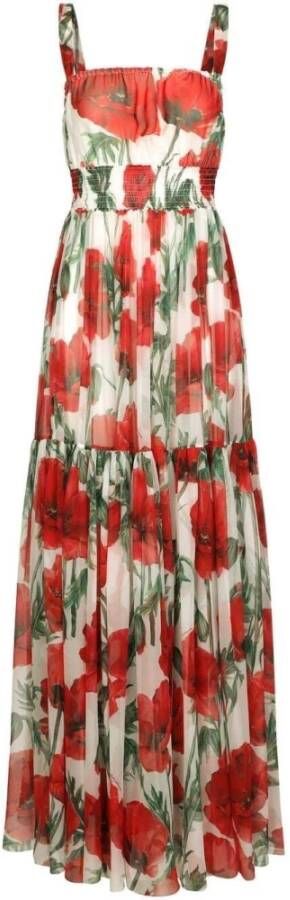 Dolce & Gabbana Dag Maxi -jurk Wit Dames