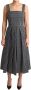 Dolce & Gabbana Zwart Wit Geometrisch Patroon A-Lijn Jurk Black Dames - Thumbnail 1