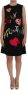 Dolce & Gabbana Zwarte San Valentino Kristallen Shift Jurk Black Dames - Thumbnail 3