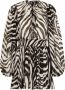 Dolce & Gabbana Dagjurk met zebraprint en pofmouwen Black Dames - Thumbnail 1
