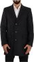 Dolce & Gabbana Dark Gray Wool Over Trench Coat Men Jacket Grijs Heren - Thumbnail 1