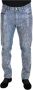 Dolce & Gabbana Blauwe Katoenen Color Splash Print Denim Jeans Blue Heren - Thumbnail 1