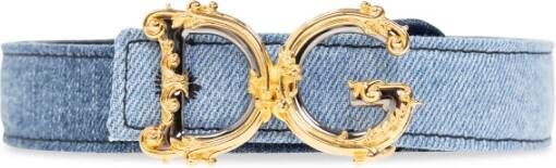 Dolce & Gabbana Stijlvolle Riem met Uniek Ontwerp Blue Dames