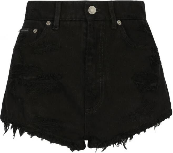 Dolce & Gabbana Denim Shorts Zwart Dames