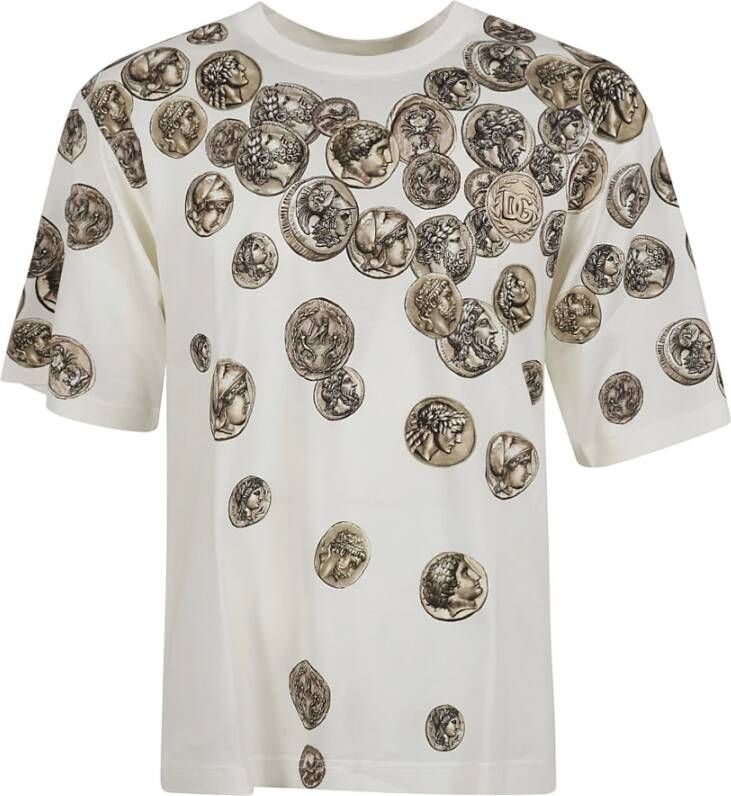 Dolce & Gabbana Designer T-shirts en Polos White Heren
