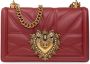 Dolce & Gabbana Rode Kalfsleren Medium Devotion Schoudertas Red Dames - Thumbnail 1