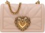 Dolce&Gabbana Crossbody bags Devotion Matelasse Quilted Shoulder Bag in poeder roze - Thumbnail 2