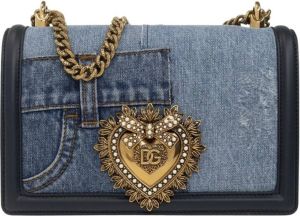 Dolce & Gabbana Devotion Medium shoulder bag Blauw Dames