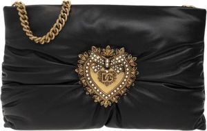 Dolce&Gabbana Crossbody bags Small Devotion Soft Bag in zwart