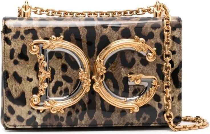 Dolce & Gabbana DG Girls Crossbody Tas Bruin Dames