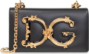 Dolce&Gabbana Crossbody bags Phone Bag Logo in zwart