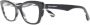 Dolce & Gabbana Zwarte dierenprint brillenmontuur Black Unisex - Thumbnail 1