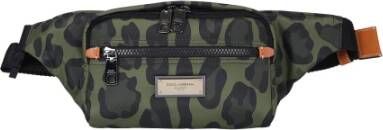 Dolce & Gabbana Dierlijke printtas Groen Heren