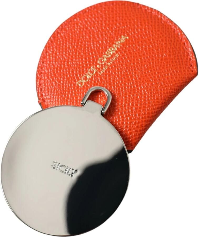 D&G Portemonnee D&G Halve Maan Portemonnee Rood Leer - Foto 2