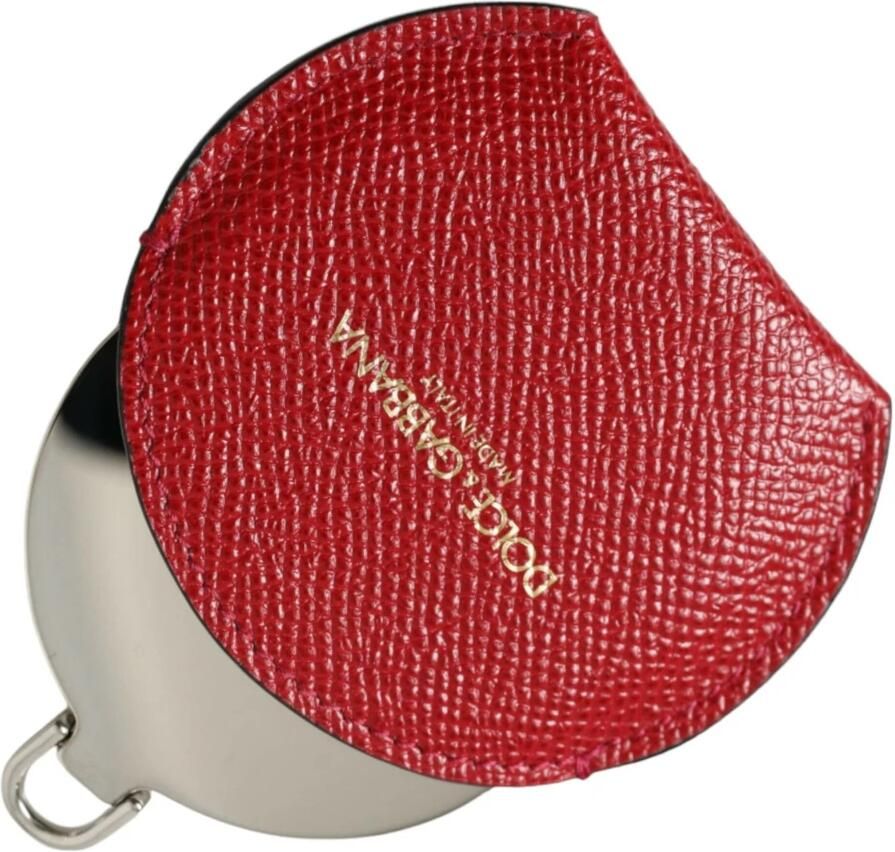 Dolce & Gabbana Rood Kalfsleer Handspiegel Houder Red Dames - Foto 3