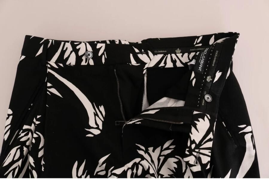 Dolce & Gabbana Zwarte boom katoenen stretch broek Zwart Dames - Foto 3