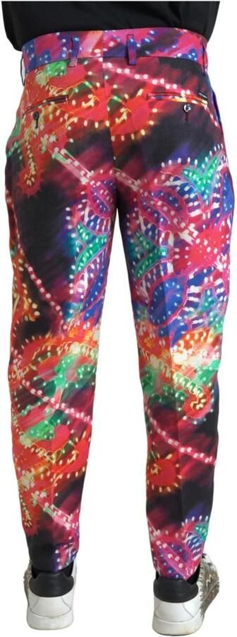 Dolce & Gabbana Multicolor Linnen Chino Broek Italiaanse Elegantie Multicolor Heren - Foto 2
