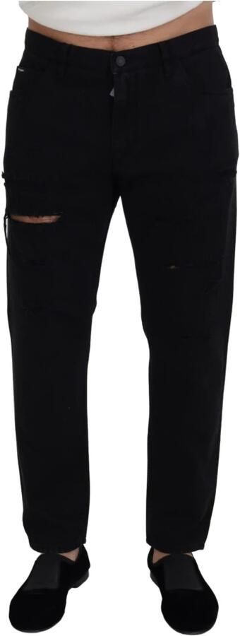 Dolce & Gabbana Zwarte Loszittende Italiaanse Jeans Black Heren - Foto 4