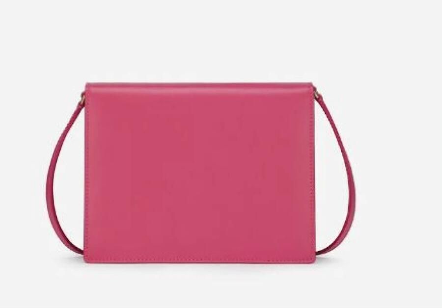 Dolce & Gabbana Leren Schoudertas met Flap Top Sluiting Pink Dames - Foto 6
