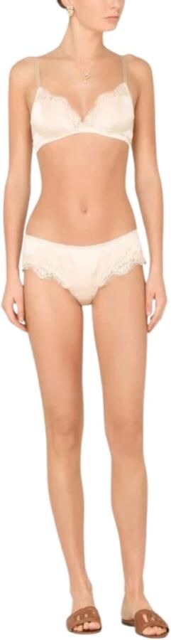 Dolce & Gabbana Balconette Satijnen Kant Beha White Dames - Foto 3