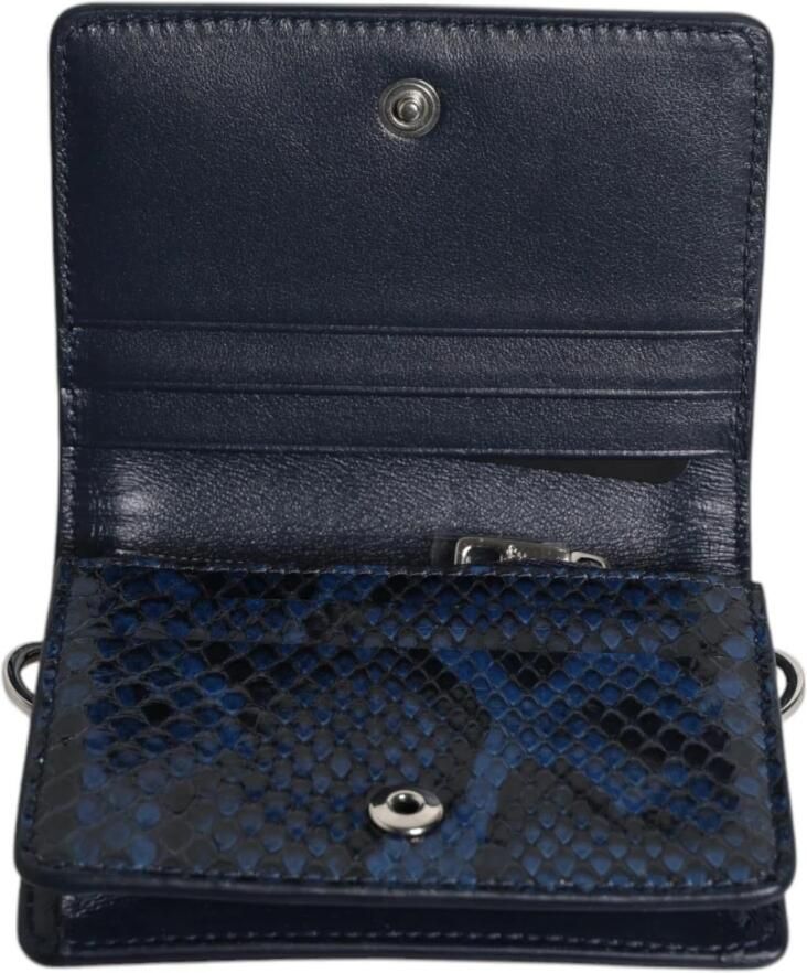 Dolce & Gabbana Beige Blauw Leren Canvas Crossbody Tas Beige Dames - Foto 2