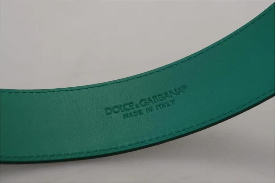 Dolce & Gabbana Beige Leren Metalen Gesp Riem Beige Dames - Foto 3