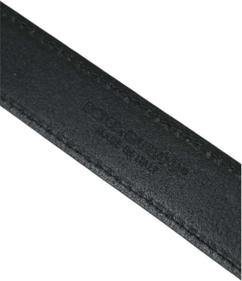 Dolce & Gabbana Beige Suède Leren Zilveren Gesp Riem Mannen Beige Unisex - Foto 3