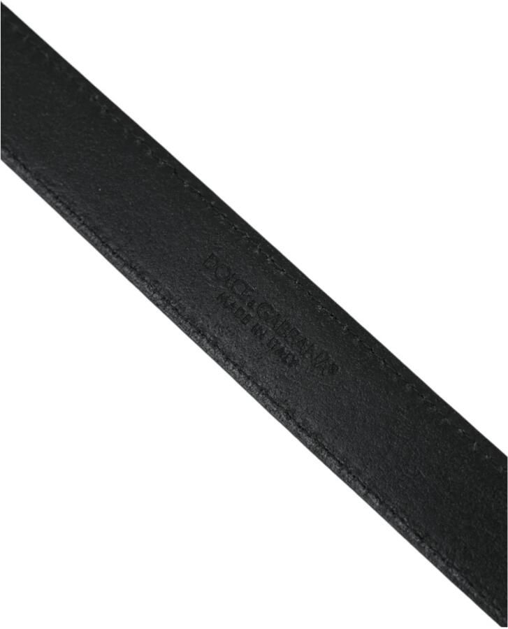 Dolce & Gabbana Beige Suède Leren Zilveren Gesp Riem Mannen Beige Unisex - Foto 4