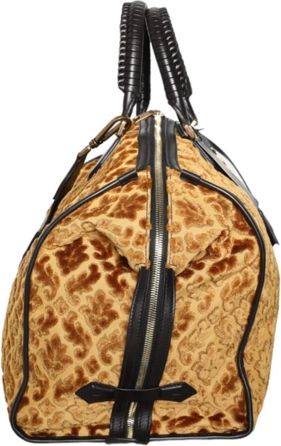 Dolce & Gabbana Beige Velvet Top Handle Duffle Tas Beige Dames - Foto 4