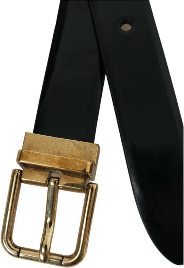 D&G Riem D&G Leren riem gouden gesp