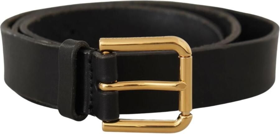 Dolce & Gabbana Elegante zwarte leren riem met metalen gesp Black Heren - Foto 5