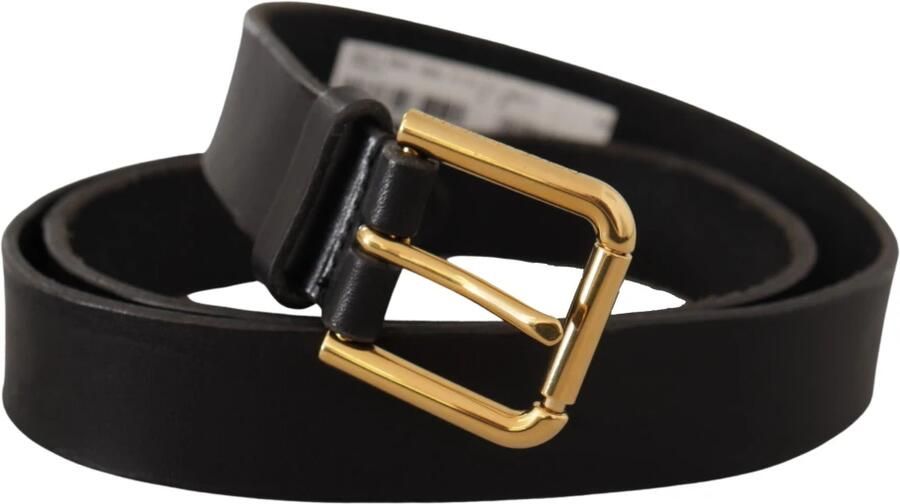 Dolce & Gabbana Elegante zwarte leren riem met metalen gesp Black Heren - Foto 2