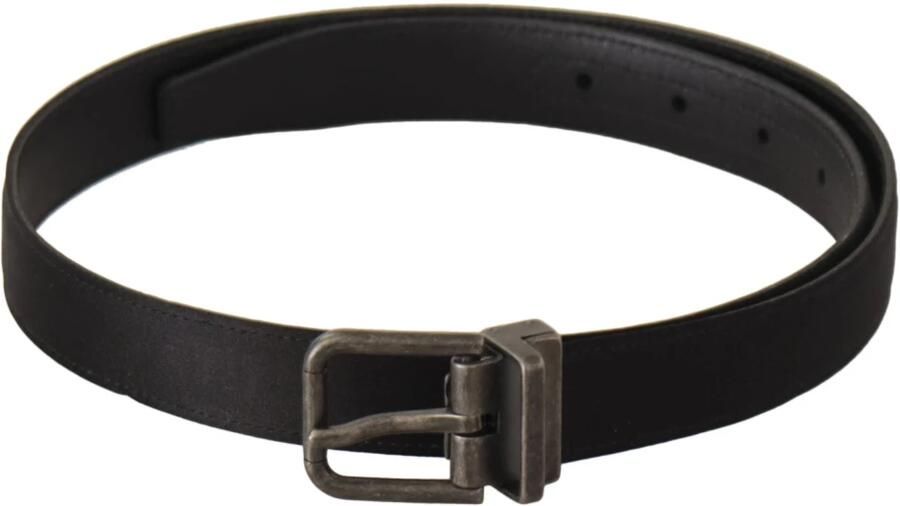 Dolce & Gabbana Vintage Metalen Gesp Leren Riem Black - Foto 5