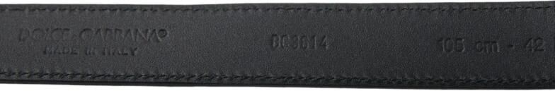 Dolce & Gabbana Blauwe leren riem met metalen gesp Blue Heren - Foto 11