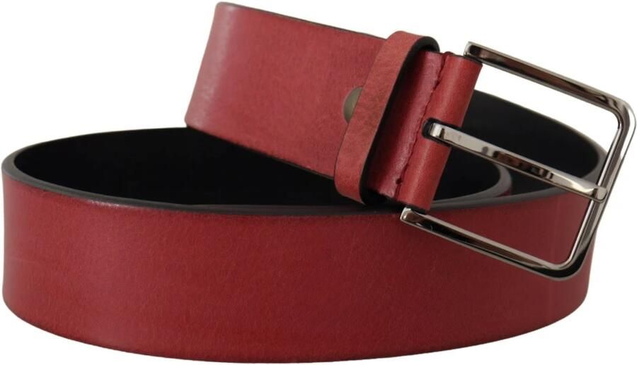 Dolce & Gabbana Zwarte kalfsleren riem met gegraveerd logo en metalen gesp Black Unisex - Foto 17