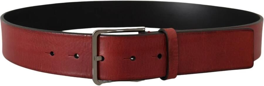 Dolce & Gabbana Zwarte kalfsleren riem met gegraveerd logo en metalen gesp Black Unisex - Foto 20