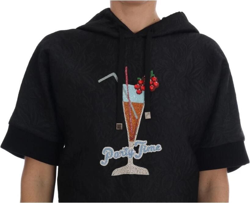D&G Sweater D&G Dolce Gabbana Party Time hoodie met korte mouwen - Foto 2