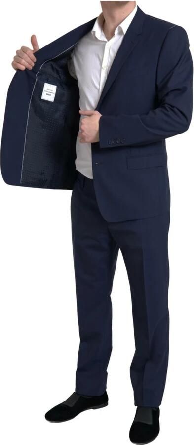 Dolce & Gabbana Blauw Slim Fit Pak Martini Collectie Blue Heren - Foto 2
