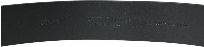 Dolce & Gabbana Blauw Leren Logo Gesp Riem Blue Heren - Foto 4
