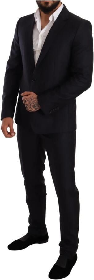 Dolce & Gabbana Blauw patroon Martini Slim FIT 2-delig pak Blue Heren - Foto 10