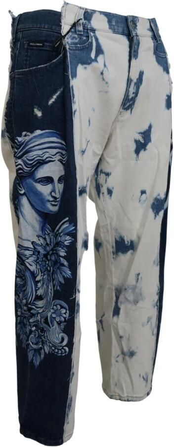Dolce & Gabbana Blauwe Ceasar Denim Katoenen Losse Fit Jeans Multicolor Heren - Foto 14