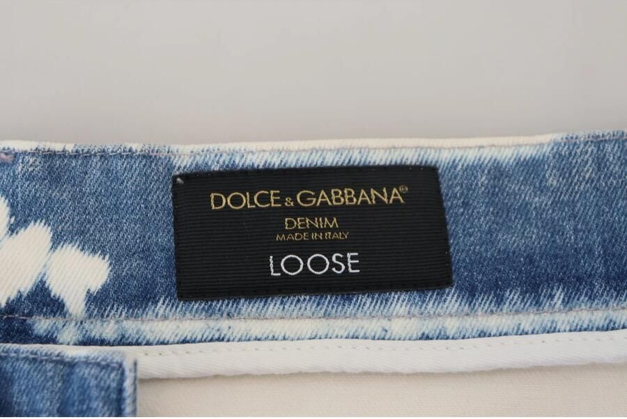 Dolce & Gabbana Blauwe Ceasar Denim Katoenen Losse Fit Jeans Multicolor Heren - Foto 3